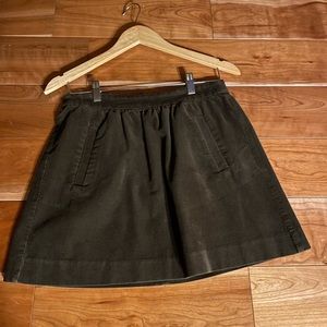 Jcrew brown corduroy skirt